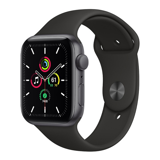 Смарт-часы Apple Watch SE 44mm Space Gray Aluminum Case with Black Sport Band - Дисконт - цена, характеристики, отзывы, рассрочка, фото 1