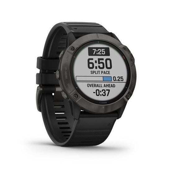 Спортивные часы Garmin Fenix 6X Pro Solar Titanium Carbon Grey DLC with Black Band - цена, характеристики, отзывы, рассрочка, фото 3