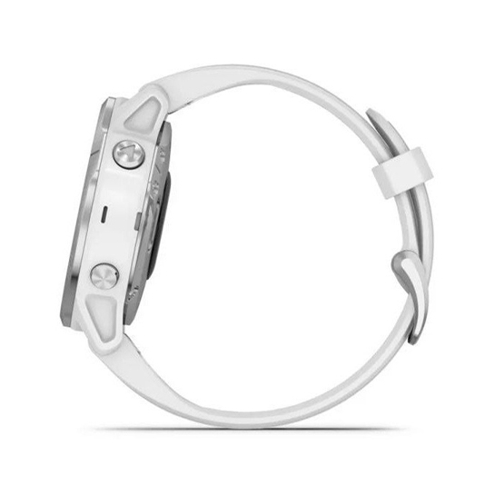 Спортивний годинник Garmin Fenix 6S Silver with White Band - ціна, характеристики, відгуки, розстрочка, фото 5