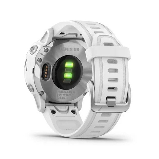 Спортивний годинник Garmin Fenix 6S Silver with White Band - ціна, характеристики, відгуки, розстрочка, фото 6