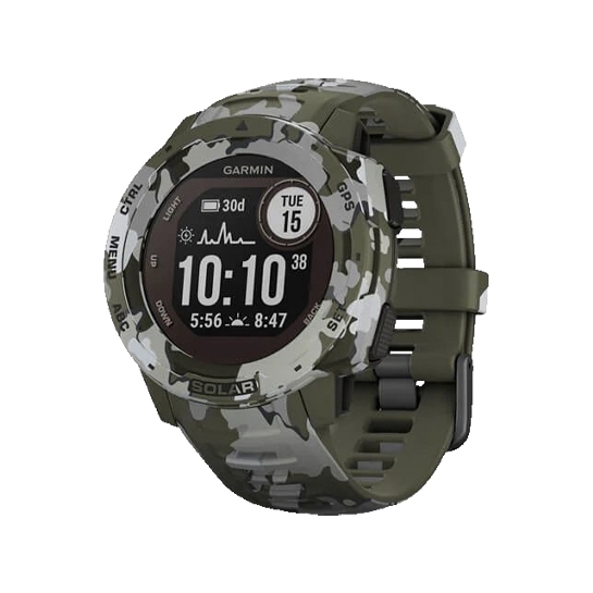 Спортивные часы Garmin Instinct Solar Lichen Camo - цена, характеристики, отзывы, рассрочка, фото 1