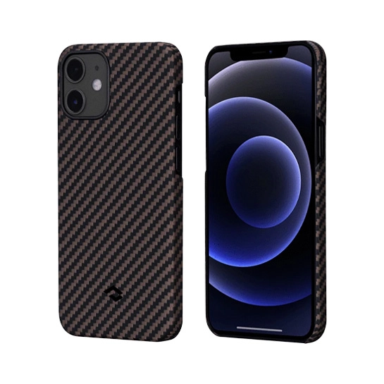 Чехол Pitaka MagEZ Twill Case for iPhone 12 Mini Black/Rose Gold