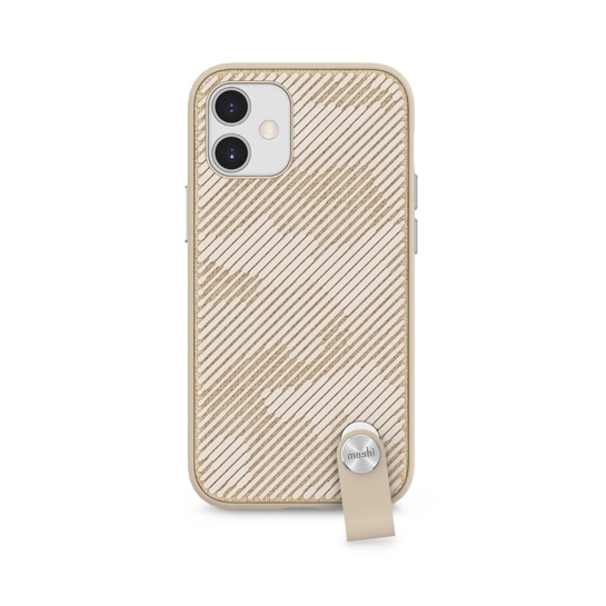 Чохол Moshi Altra Slim Case with Wrist Strap Beige for iPhone 12 mini - ціна, характеристики, відгуки, розстрочка, фото 1