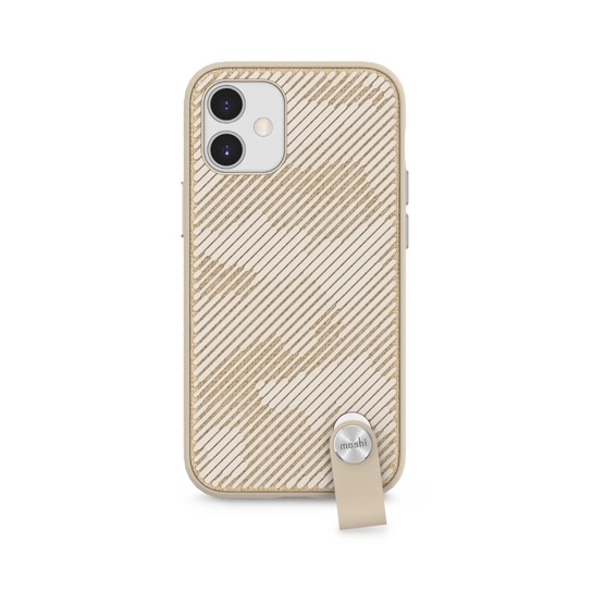 Чехол Moshi Altra Slim Case with Wrist Strap Beige for iPhone 12 mini