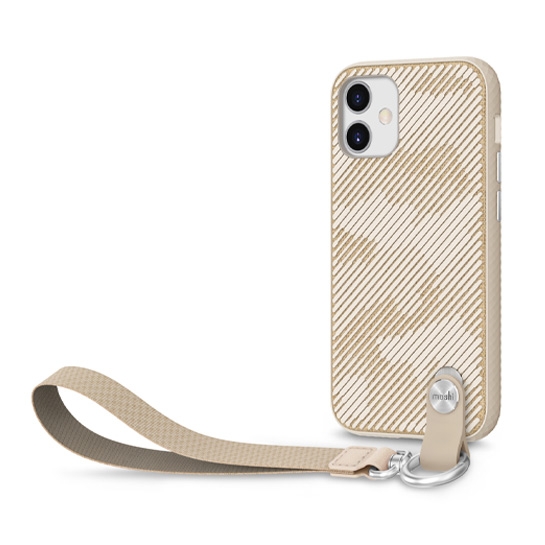 Чохол Moshi Altra Slim Case with Wrist Strap Beige for iPhone 12 mini - ціна, характеристики, відгуки, розстрочка, фото 2