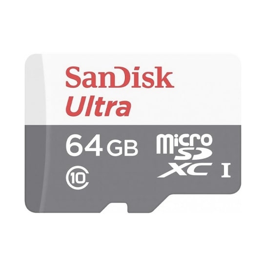 Карта памяти MicroSDXC 64 Gb SanDisk (class 10) with adapter (UHS-I 100Mb/s) - цена, характеристики, отзывы, рассрочка, фото 2