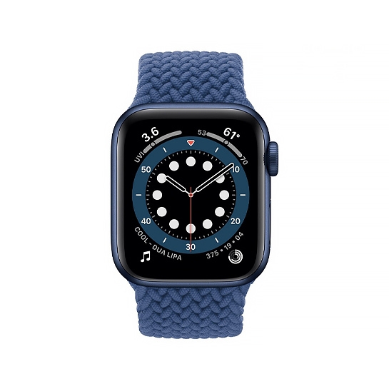 Смарт-часы Apple Watch Series 6 40mm Blue Aluminum Case with Atlantic Blue Braided Solo Loop Size 4 - цена, характеристики, отзывы, рассрочка, фото 2