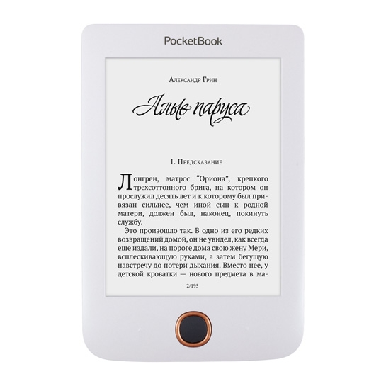 Електронна книга PocketBook 614 Basic 3 White - ціна, характеристики, відгуки, розстрочка, фото 1
