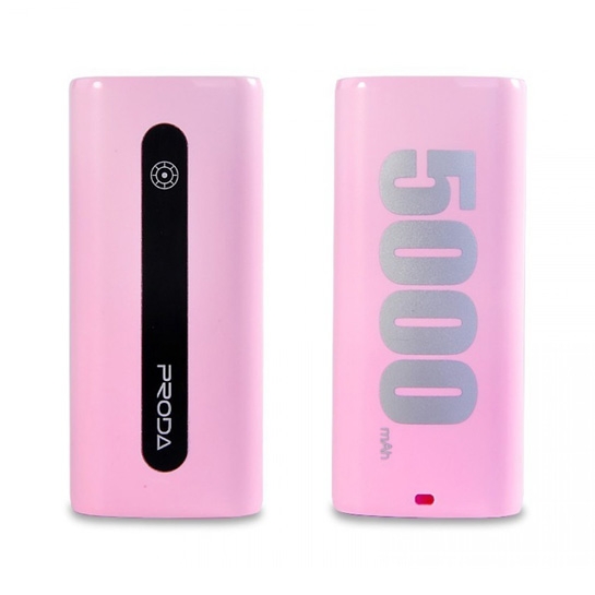 Зовнішній акумулятор Remax Proda Design Power Box E5 5000 mAh Pink * - ціна, характеристики, відгуки, розстрочка, фото 1