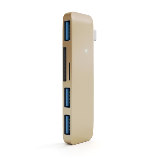 USB-хаб Satechi Type-C USB Hub Gold - ціна, характеристики, відгуки, розстрочка, фото 1