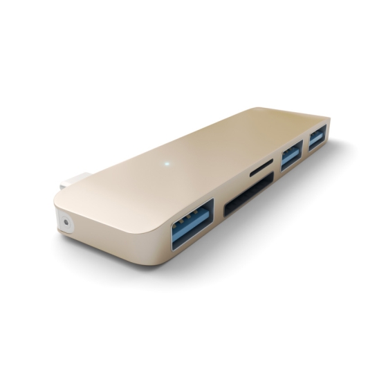 USB-хаб Satechi Type-C USB Hub Gold - ціна, характеристики, відгуки, розстрочка, фото 2