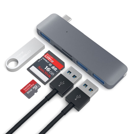 USB-хаб Satechi Type-C USB Hub Space Gray - ціна, характеристики, відгуки, розстрочка, фото 4