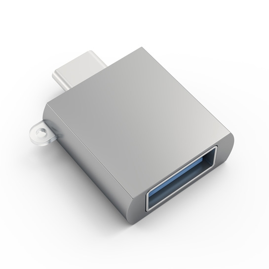 Адаптер Satechi Type-C USB Adapter Space Gray - ціна, характеристики, відгуки, розстрочка, фото 1