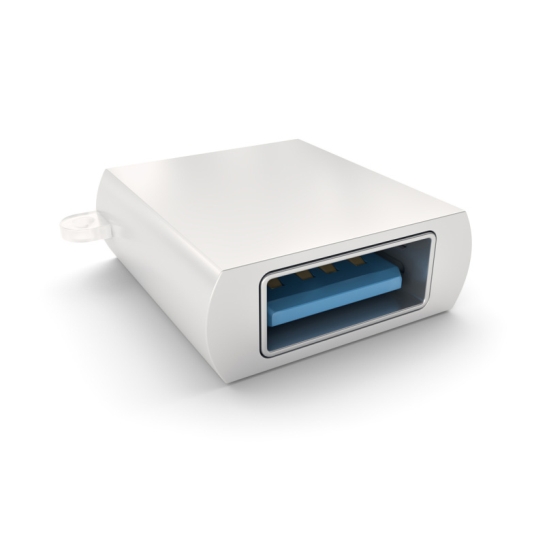 Перехідник Satechi Type-C USB Adapter Silver - ціна, характеристики, відгуки, розстрочка, фото 3