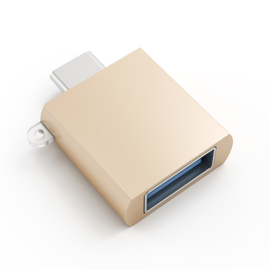 Переходник Satechi Type-C USB Adapter Gold - цена, характеристики, отзывы, рассрочка, фото 1
