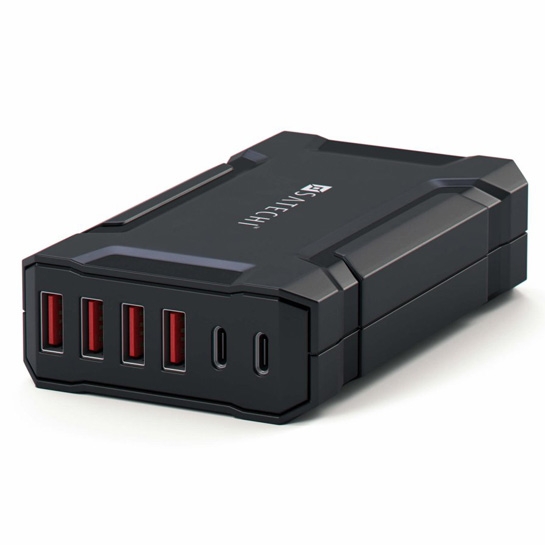 Мережевий зарядний пристрій Satechi 60W Multi-Port USB Charging Station Black - ціна, характеристики, відгуки, розстрочка, фото 1