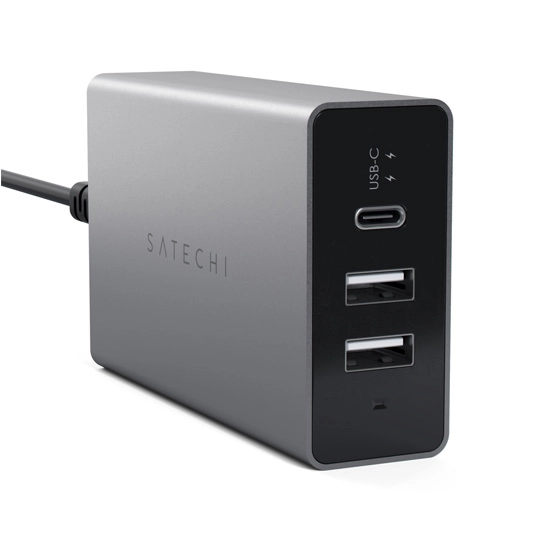 Сетевое зарядное устройство Satechi USB-C 40W Travel Charger Space Gray