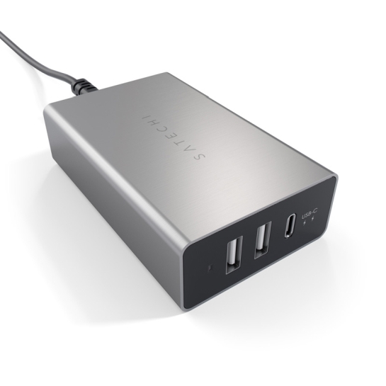 Мережевий зарядний пристрій Satechi USB-C 40W Travel Charger Space Gray - ціна, характеристики, відгуки, розстрочка, фото 2