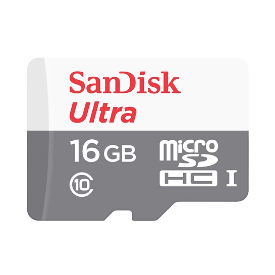 Карта памяти MicroSDHC 16 Gb SanDisk (class 10) with adapter (UHS-I 48Mb/s, 320x) - цена, характеристики, отзывы, рассрочка, фото 1