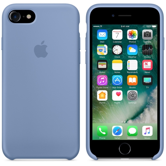 Чехол Apple Silicone Case for iPhone 8/7 Azure - цена, характеристики, отзывы, рассрочка, фото 2