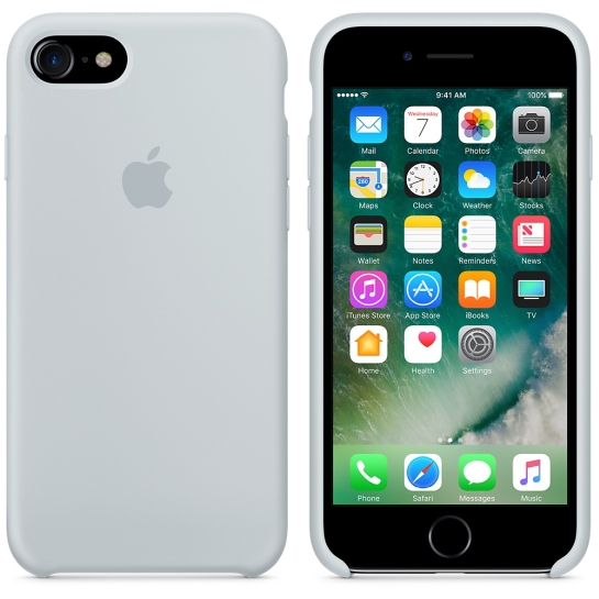 Чохол Apple Silicone Case for iPhone 8/7 Mist Blue - ціна, характеристики, відгуки, розстрочка, фото 2