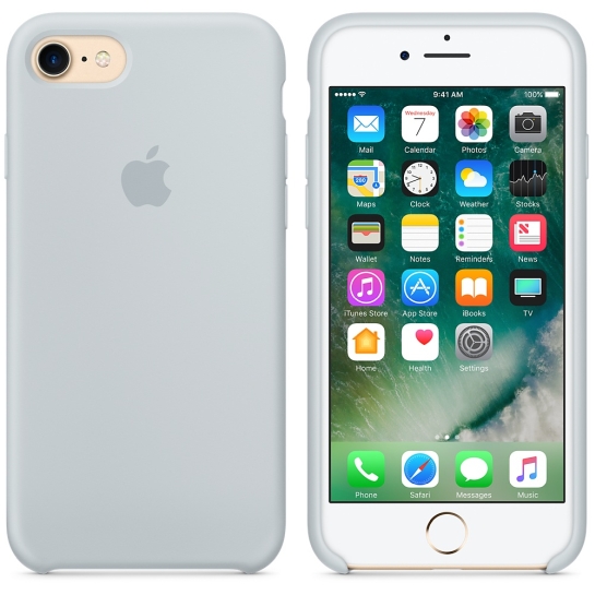 Чехол Apple Silicone Case for iPhone 8/7 Mist Blue - цена, характеристики, отзывы, рассрочка, фото 3