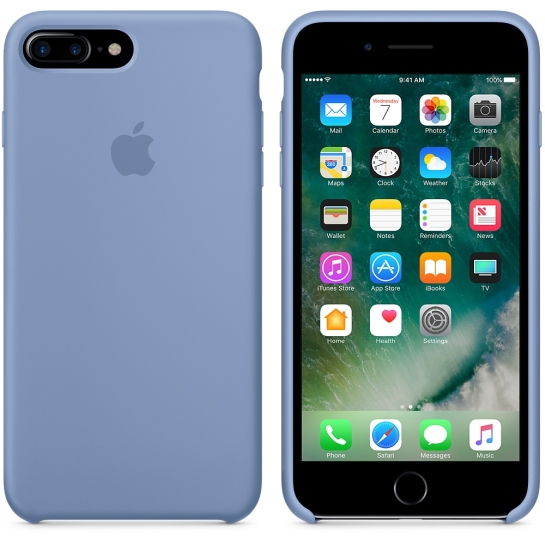 Чехол Apple Silicone Case for iPhone 8 Plus/7 Plus Azure - цена, характеристики, отзывы, рассрочка, фото 2