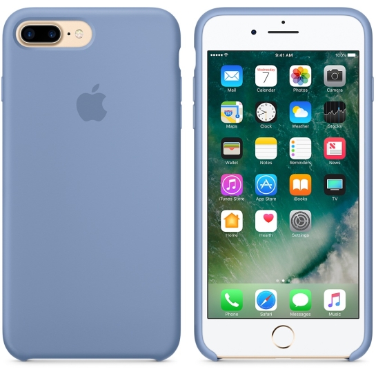 Чехол Apple Silicone Case for iPhone 8 Plus/7 Plus Azure - цена, характеристики, отзывы, рассрочка, фото 3