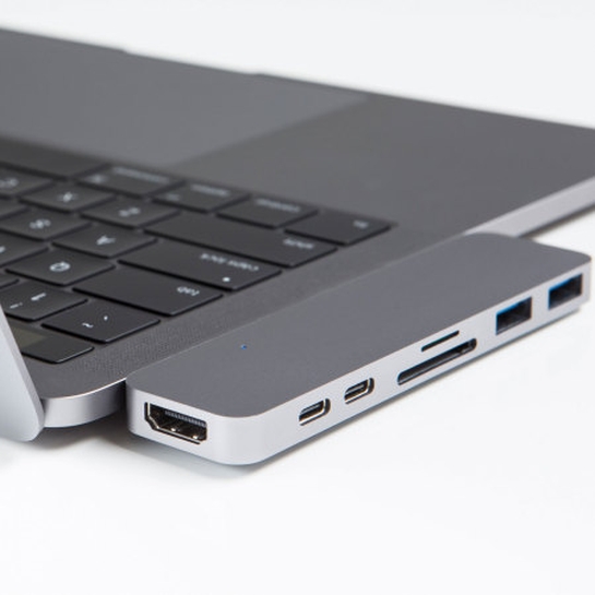 USB-хаб HyperDrive Thunderbolt 3 USB-C Hub for MacBook Pro Space Grey - цена, характеристики, отзывы, рассрочка, фото 3