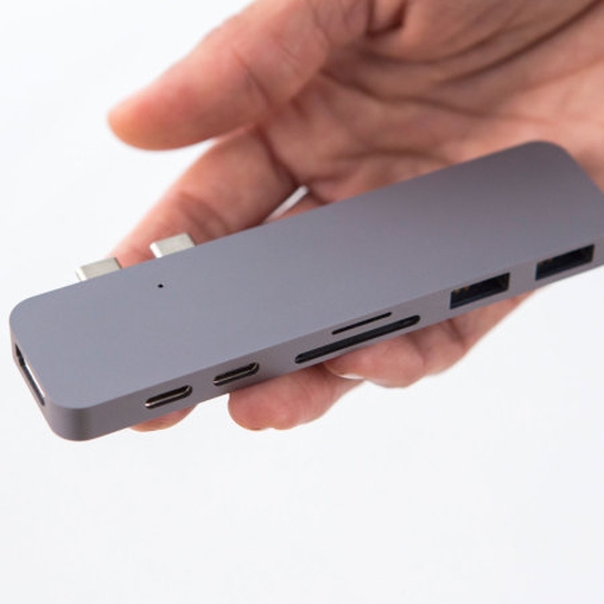 USB-хаб HyperDrive Thunderbolt 3 USB-C Hub for MacBook Pro Space Grey - ціна, характеристики, відгуки, розстрочка, фото 5