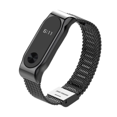 Ремінець для браслета Xiaomi Metal Milanese Mi Band 2 Black - цена, характеристики, отзывы, рассрочка, фото 1