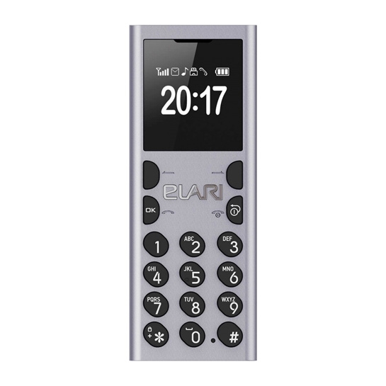 Телефон Elari NanoPhone C Silver - ціна, характеристики, відгуки, розстрочка, фото 1