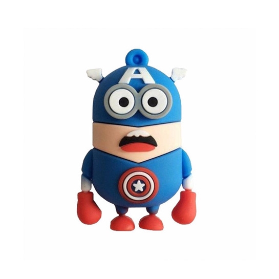 Зовнішній накопичувач USB-Flash 16Gb Minions SuperHeroes Captain America - ціна, характеристики, відгуки, розстрочка, фото 1