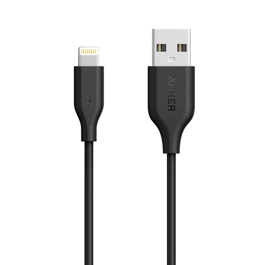 Кабель Anker Powerline Cable Lightning to USB V3 (0.9m) Black* - цена, характеристики, отзывы, рассрочка, фото 1