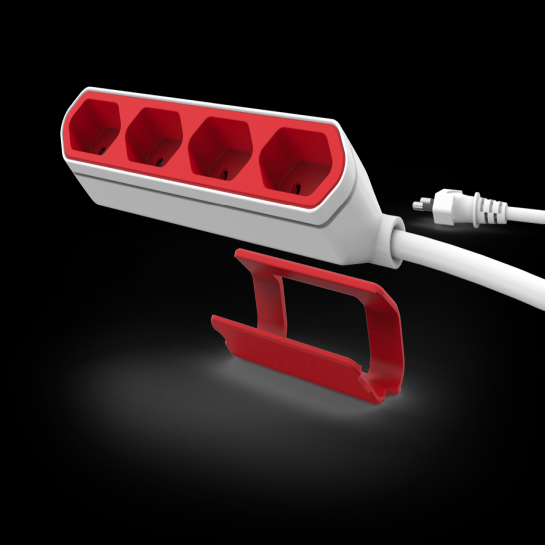Мережевий зарядний пристрій Allocacoc PowerBar Red - ціна, характеристики, відгуки, розстрочка, фото 2