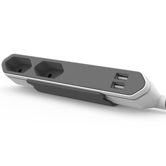 Мережевий зарядний пристрій Allocacoc PowerBar USB Gray - ціна, характеристики, відгуки, розстрочка, фото 1