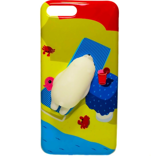 Чохол Squishy White Bear Series Silicone Case iPhone 8 Plus/7 Plus Beach* - ціна, характеристики, відгуки, розстрочка, фото 1
