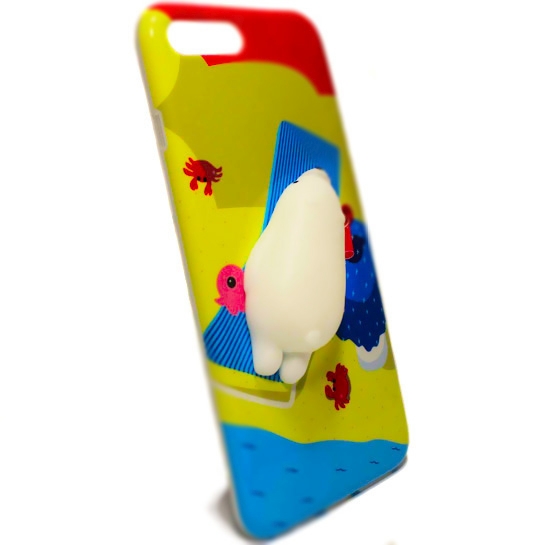 Чехол Squishy White Bear Series Silicone Case iPhone 8 Plus/7 Plus Beach* - цена, характеристики, отзывы, рассрочка, фото 2