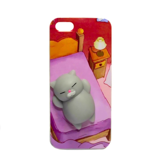 Чохол Squishy Gray Cats Series Silicone Case iPhone 5/5S/SE Bedroom* - ціна, характеристики, відгуки, розстрочка, фото 1