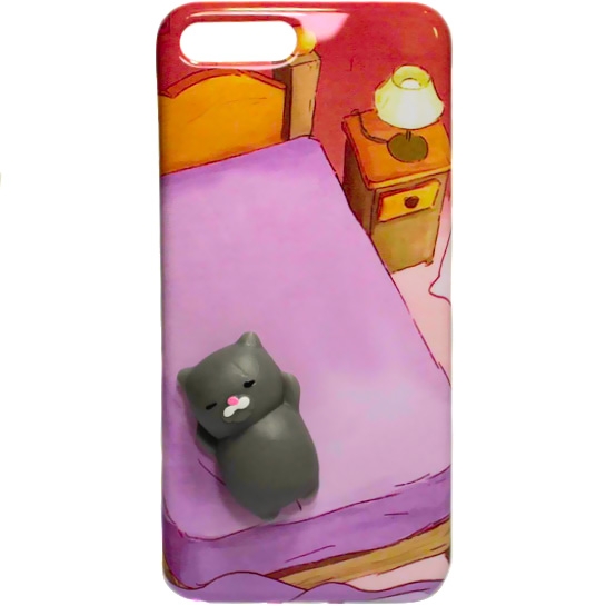 Чохол Squishy Gray Cats Series Silicone Case iPhone 8 Plus/7 Plus Bedroom* - ціна, характеристики, відгуки, розстрочка, фото 1