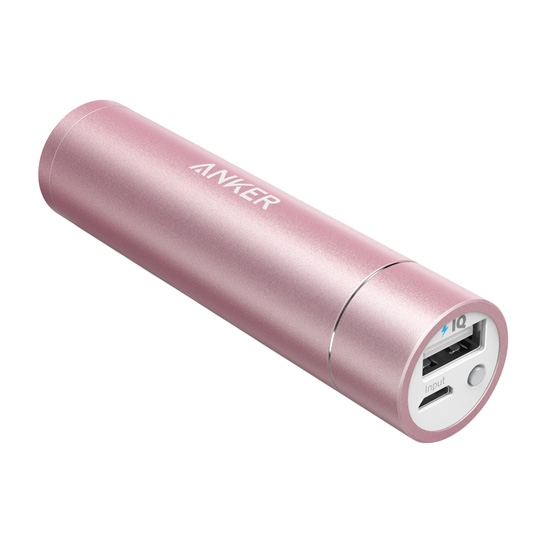 Внешний аккумулятор ANKER PowerCore+ mini 3350mAh V1 Pink - цена, характеристики, отзывы, рассрочка, фото 1