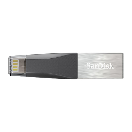 Зовнішній накопичувач SanDisk iXpand mini 16 Gb USB 3.0 / Lightning for Apple iPhone, iPad - ціна, характеристики, відгуки, розстрочка, фото 1