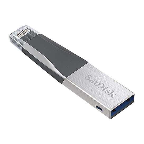 Зовнішній накопичувач SanDisk iXpand mini 16 Gb USB 3.0 / Lightning for Apple iPhone, iPad - ціна, характеристики, відгуки, розстрочка, фото 2