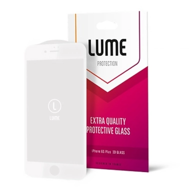 Стекло Lume Full 3D for iPhone 6 Plus/6S Plus White - цена, характеристики, отзывы, рассрочка, фото 1
