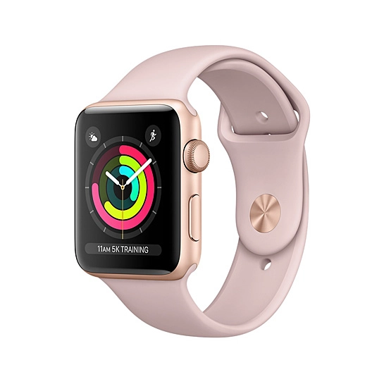 Смарт Часы Apple Watch Series 3 38mm Gold Aluminum Case with Pink Sand Sport Band