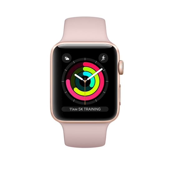 Смарт Годинник Apple Watch Series 3 38mm Gold Aluminum Case with Pink Sand Sport Band - ціна, характеристики, відгуки, розстрочка, фото 2