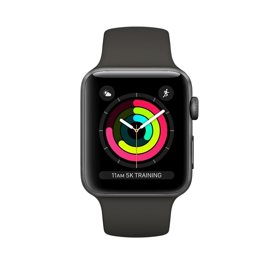 Смарт Часы Apple Watch Series 3 42mm Space Gray Aluminum Case with Gray Sport Band - цена, характеристики, отзывы, рассрочка, фото 2