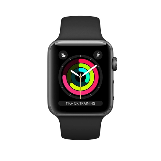 Смарт Часы Apple Watch Series 3 42mm Space Gray Aluminum Case with Black Sport Band - цена, характеристики, отзывы, рассрочка, фото 2