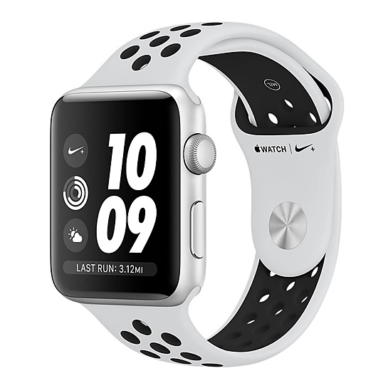 Смарт Часы Apple Watch Series 3 Nike+ 42mm Silver Aluminum Case with Pure Platinum/Black Nike Band