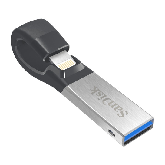 Зовнішній накопичувач USB-Flash 3.0/Lightning 32 Gb SanDisk iXpand Flash Drive Silver - ціна, характеристики, відгуки, розстрочка, фото 3